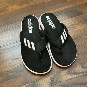Adidas Black and White Sandals